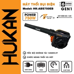 Máy thổi bụi dùng điện công suất 750W Hukan HK-ABS750EB