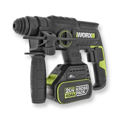 Máy khoan bê tông pin 20V Worx WU387.12.2B (1 pin 2Ah + 1 sạc 2Ah)