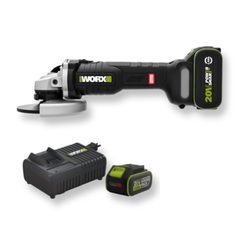 Máy mài góc 125mm pin 20V, 3 tốc độ Worx WU809.14.6B (1 pin 4Ah, 1 sạc 6Ah)