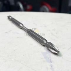Mũi vít bake 2 đầu bằng thép S2 PH2PH2x120mm (vỉ 10 cái) Brosco BR2PH2D120