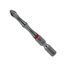 Mũi vít bake PH2 x 65mm bằng thép S2 (vỉ 10 cái) Brosco BRBPH2DT065