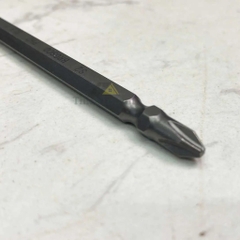 Mũi vít hai đầu SL6-PH2x110mm bằng thép S2 (vỉ 10 cái) Brosco BRPH2SL60C110