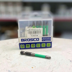 Mũi vít vặn ốc CB FPH2 x 65mm bằng thép S2 (vỉ 10 cái) Brosco BRE55FPH2065