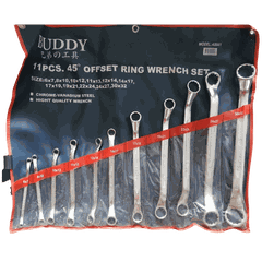 Bộ cờ lê 2 đầu miệng 11 chi tiết từ 6mm đến 32mm hàng Đài Loan Buddy BA0041