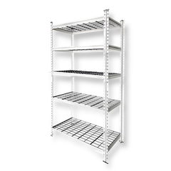 Kệ thép 5 tầng ngăn lưới màu trắng 122cm CSPS VNSV122A5BT1