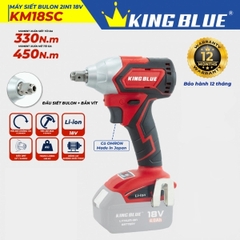 Thân máy bắn bu lông pin 18V Kingblue KM18SC 2 trong 1 (Chân pin Makita)