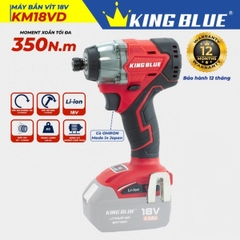 Thân máy bắn vít pin 18V, lực siết 560Nm Kingblue KM18VD (Chân pin Makita)