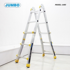 Thang nhôm gấp chữ A mở rộng JUMBO A403 dài 3.3m
