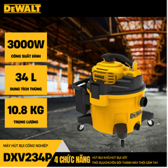 Máy hút bụi 4 chức năng và chuyển đổi thành máy thổi cầm tay Dewalt DXV234P