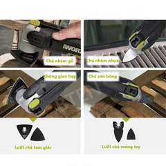 Máy cắt rung đa năng 20V Worx WE696 (1 pin 2Ah + 1 sạc 2Ah)