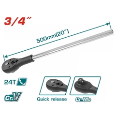 Cần siết chiều 3/4 inch dài 500mm Total THT106346