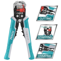 Kìm tuốt dây điện tự động đa năng 3 trong 1 (0,2 ~ 6mm²)  Total THT15246