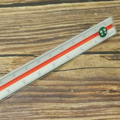 Thước thẳng 30cm 3 mặt Shinwa 74950