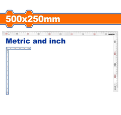 Thước lá vuông 500x150mm Wadfow WSR4350