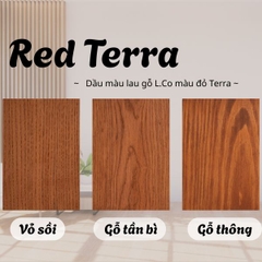 Red Terra - Dầu màu lau gỗ L.Co màu đỏ Terra