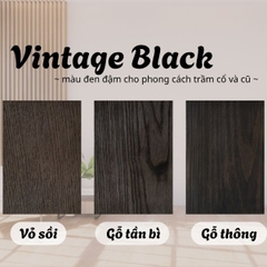 Vintage Black - Dầu màu đen đậm cho phong cách trầm cổ và cũ L.Co