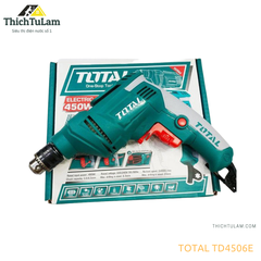 Máy khoan điện 450w, 6.5mm Total TD4506E