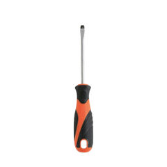 Tua vít dẹp bằng thép Cr-V tay cầm bọc cao su 4x0.8x100mm Kendo 20100