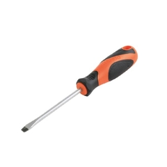 Tua vít dẹp bằng thép Cr-V tay cầm bọc cao su 4x0.8x100mm Kendo 20100