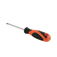 Tua vít dẹp bằng thép Cr-V tay cầm bọc cao su 6.5x1.2x250mm Kendo 20114