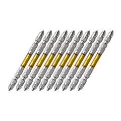 [ Bán lẻ ] Vỉ 10 mũi bắn vít 2 đầu có từ tính dài 65mm Anex ART-14M+2x65