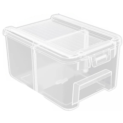 Bộ 3 Hộp nhựa trong suốt chia ngăn đựng linh kiện 150x105x80mm Wadfow WTB8333