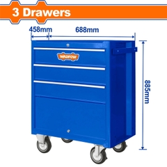 Tủ đựng dụng cụ 3 ngăn kéo 688x458x735mm Wadfow WCS2A03