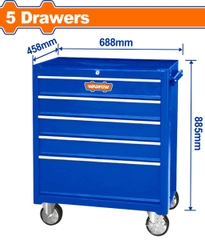 Tủ đựng dụng cụ 5 ngăn kéo 688x458x735mm Wadfow WCS2A05