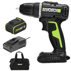 Máy khoan pin 20V 50Nm có búa Worx WE213.15.2B  (1pin 5Ah + 1 sạc 2Ah)