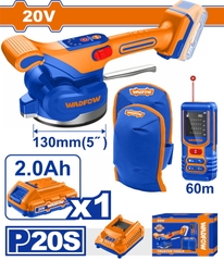 Bộ combo Máy rung ốp lát gạch pin 20V và máy đo khoảng cách  tia lazer Wadfow WOS241185