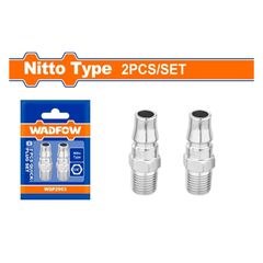 Bộ 2 đầu hơi đực răng ngoài 1/4inch Wadfow WQP2953 (Loại Nitto)