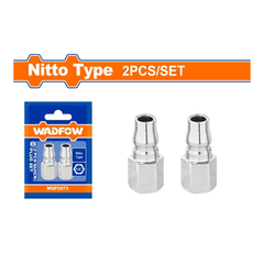 Bộ 2 đầu hơi đực răng trong 1/4inch Wadfow WQP2973 (Loại Nitto)