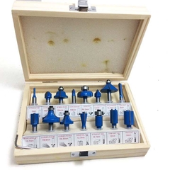 Bộ 15 mũi phay gỗ 6mm Wadfow WRG5P06