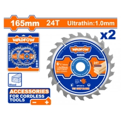 Bộ 2 lưỡi cưa TCT siêu mỏng 165mm(6- 1/2