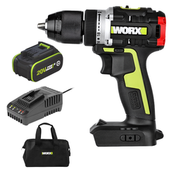 Máy khoan pin 20V, 55Nm Worx Green WU182.15.2B (1 pin 5Ah + 1 sạc 2Ah)