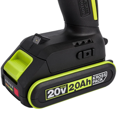 Máy khoan pin 20V, 55Nm Worx Green WU182.12.2B (1 pin 2Ah + 1 sạc 2Ah)