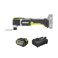 Máy cắt rung đa năng 20V Worx WE696.15.6B (1 pin 5Ah + 1 sạc 6Ah)