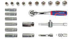 Bộ đầu cờ lê thay thế 23 chi tiết 3/8 inch Workpro - WP209040