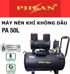 Máy nén khí không dầu 50 lít Phi An PA50L