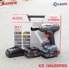 Máy siết bulong không chổi than (2pin 4ah, 1 sạc) KAIZEN KZ-IW600PRO