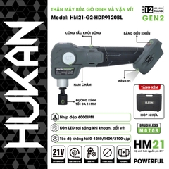 Thân máy bắt vít Hukan G2-HDR9120BL