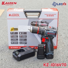 Máy khoan pin 3 chức năng 13mm 70Nm không chổi than KAIZEN  KZ-ID16V70