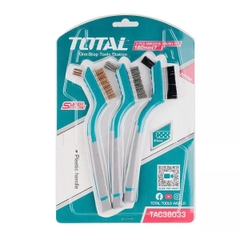 Bộ 3 bàn chải mài mòn 180mm Total