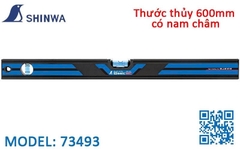 Thước thủy 600mm có nam châm Shinwa 73493