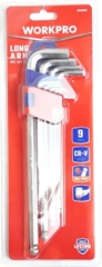 Bộ lục giác đầu bi loại dài 9 cái hệ mét (1.5-10mm) CR-V Workpro WP222007