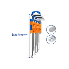 Bộ lục giác bi loại dài 9 cây 1.5-10mm Wadfow WHK2292