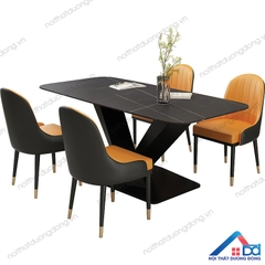 Bộ bàn ăn mặt đá 4 ghế Kenry cao cấp - BA 30