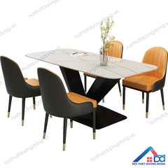 Bộ bàn ăn mặt đá 4 ghế Kenry cao cấp - BA 30