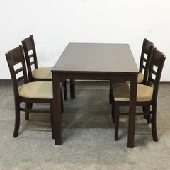 Bàn ăn cabin 4 ghế màu nâu - BA 05