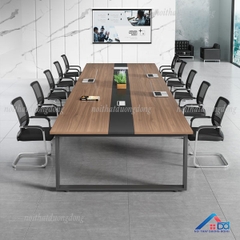 Bàn họp chân sắt chữ U 2m4 - BH 30